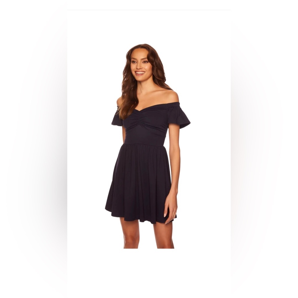 Susana Monaco Off Shoulder Gather Front Dress NWT
